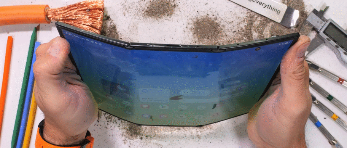 JerryRigEverything tests the durability of the Galaxy Z TriFold — breaking the “tri-fold” is easy