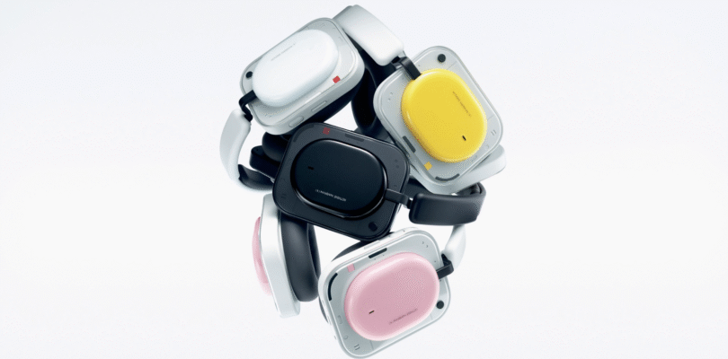 Nothing Headphone (a): Over-ear headphones with colored accents