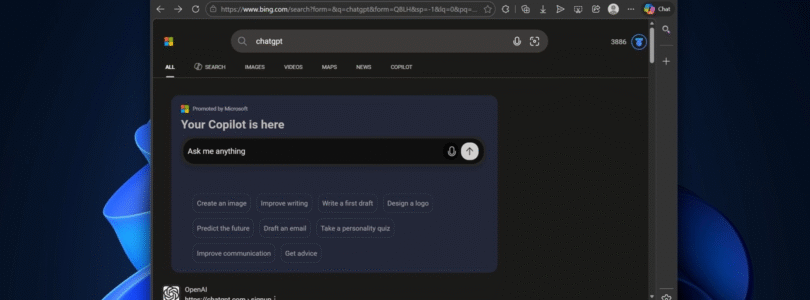 Microsoft Aggressively Promotes Copilot When Users Search for ChatGPT
